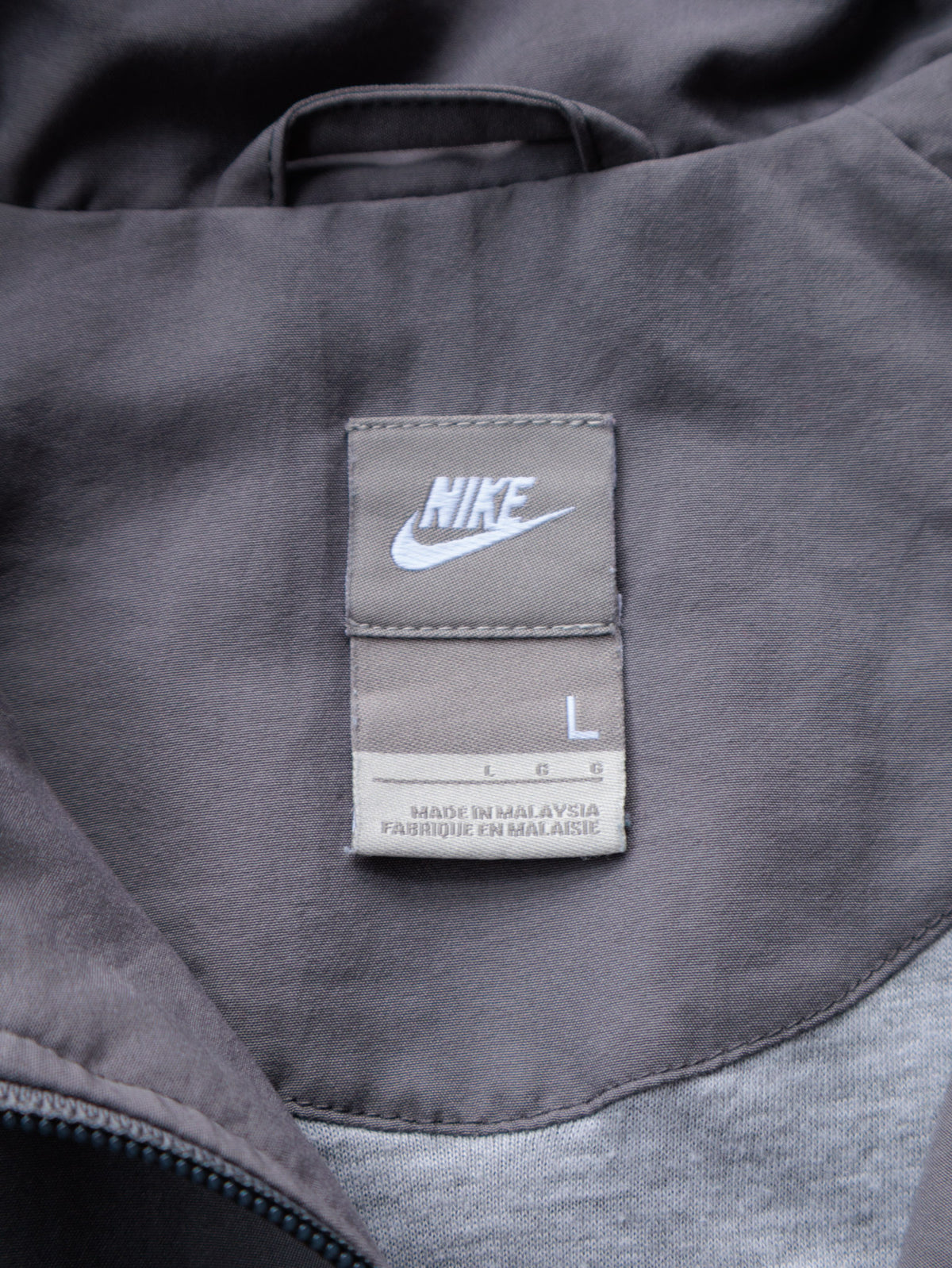 Vintage Grey Nike Colourblock Track Jacket (L)