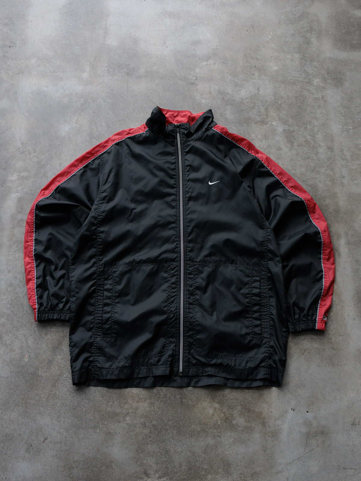 Vintage 90s Black Nike Colourblock Windbreaker (L)