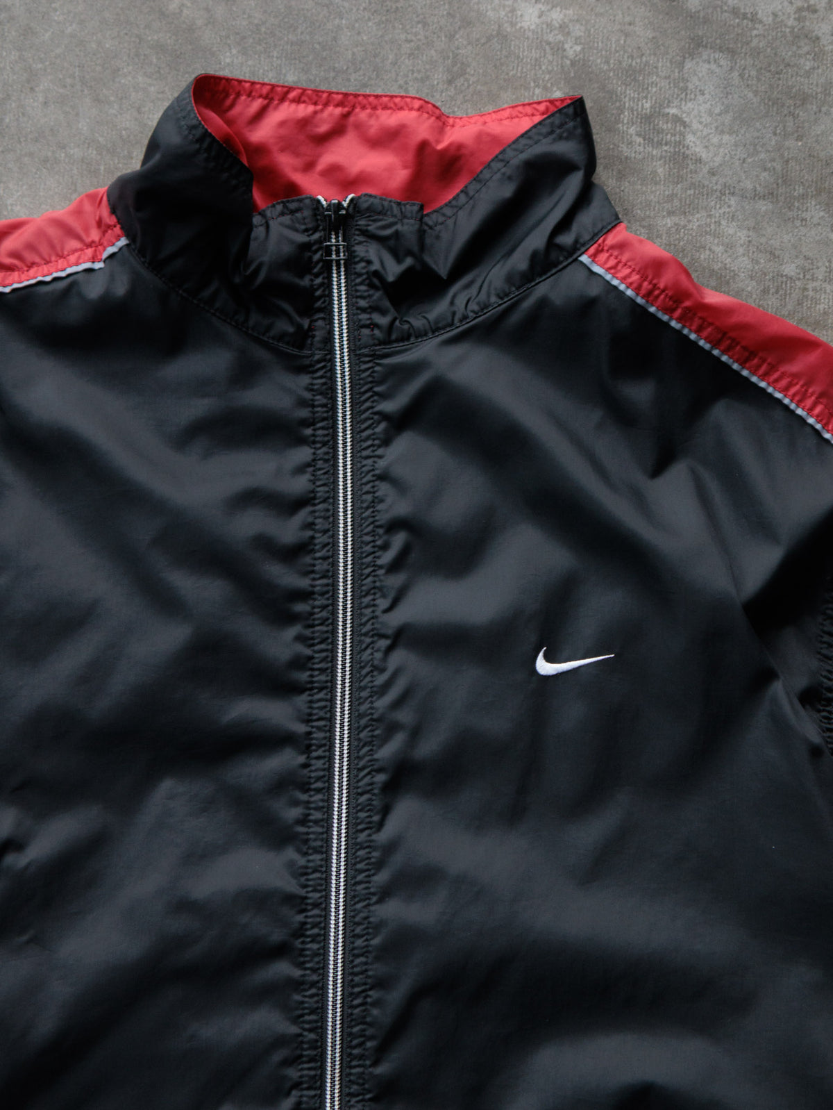 Vintage 90s Black Nike Colourblock Windbreaker (L)