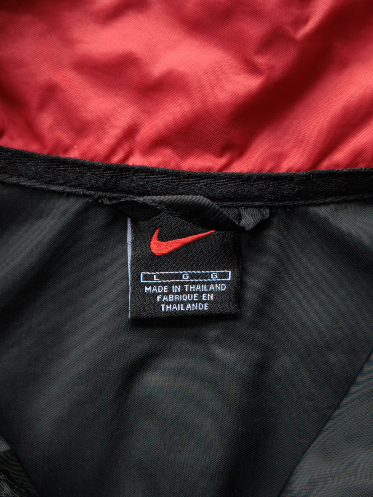 Vintage 90s Black Nike Colourblock Windbreaker (L)