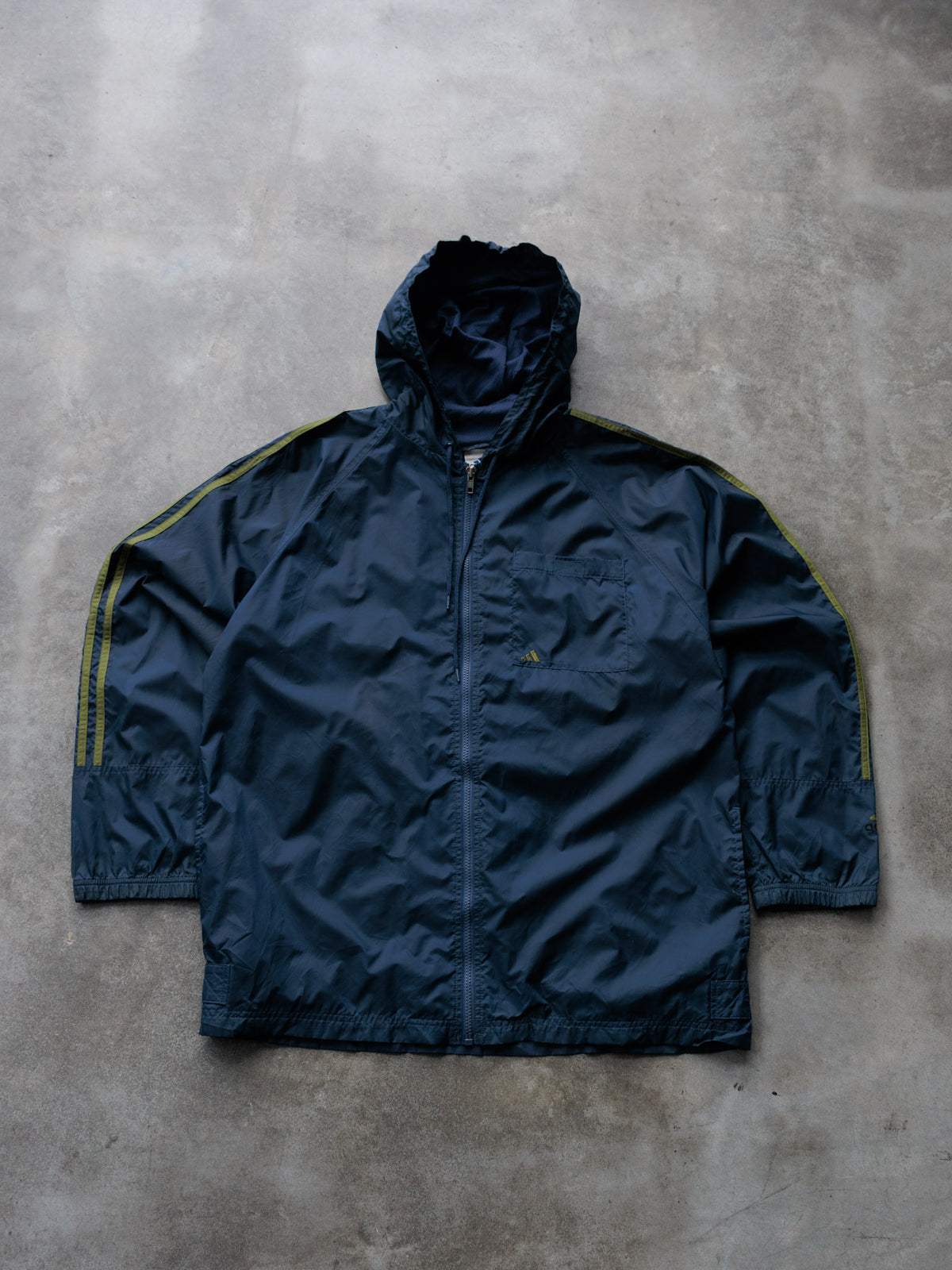 Vintage Navy Adidas Windbreaker (M)