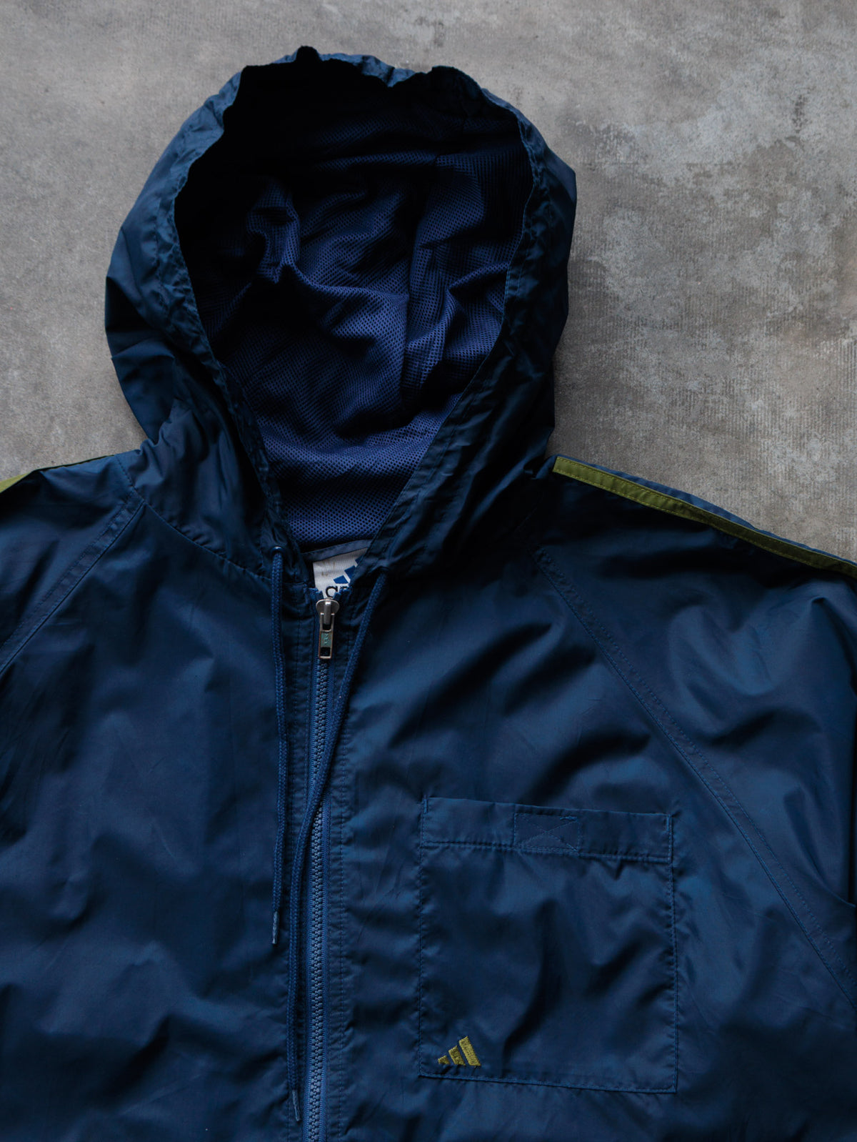 Vintage Navy Adidas Windbreaker (M)