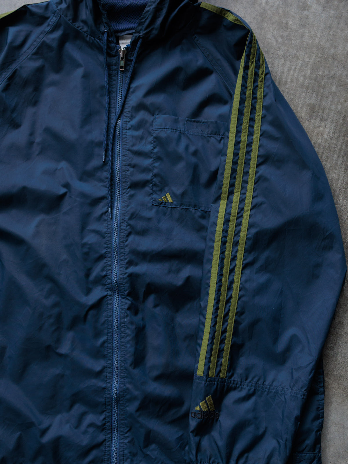Vintage Navy Adidas Windbreaker (M)