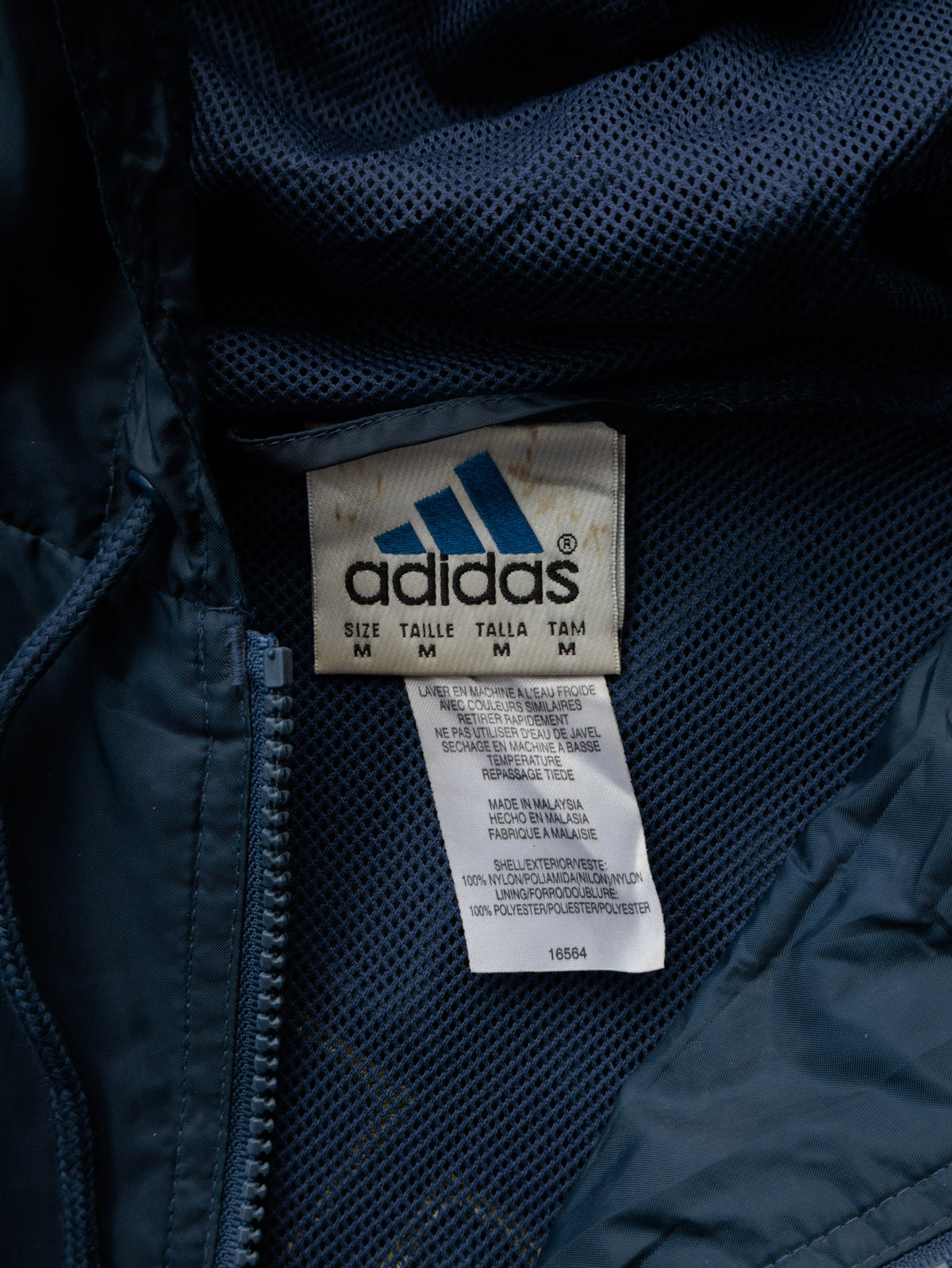 Vintage Navy Adidas Windbreaker (M)