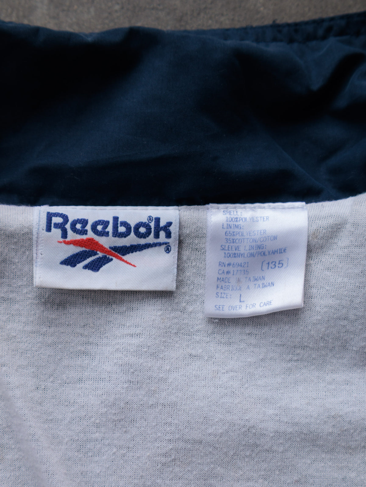 Vintage 90s Navy Reebok Jacket (L)