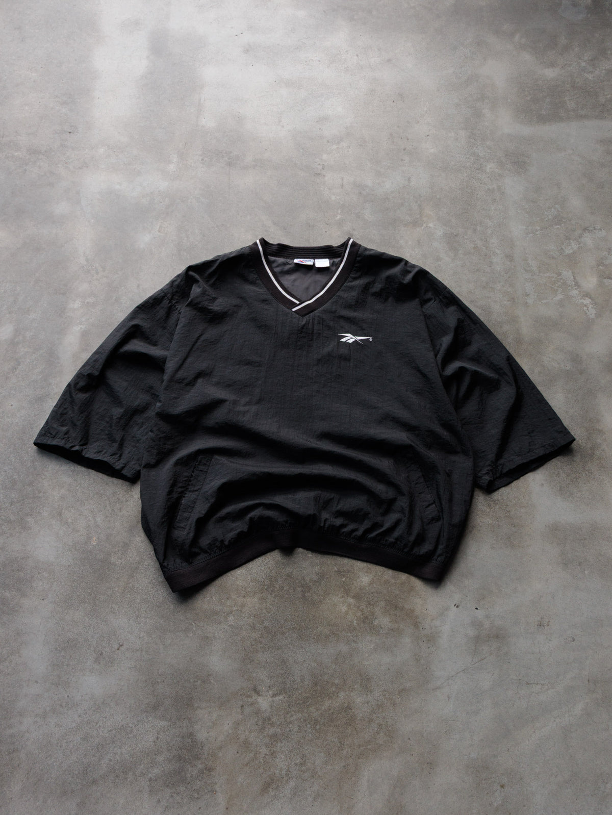 Vintage 90s Black Reebok Windbreaker (2XL)