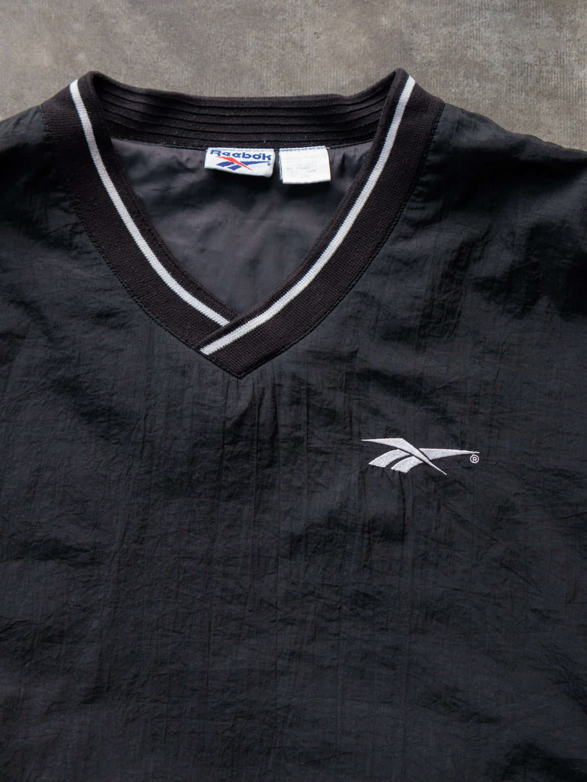 Vintage 90s Black Reebok Windbreaker (2XL)