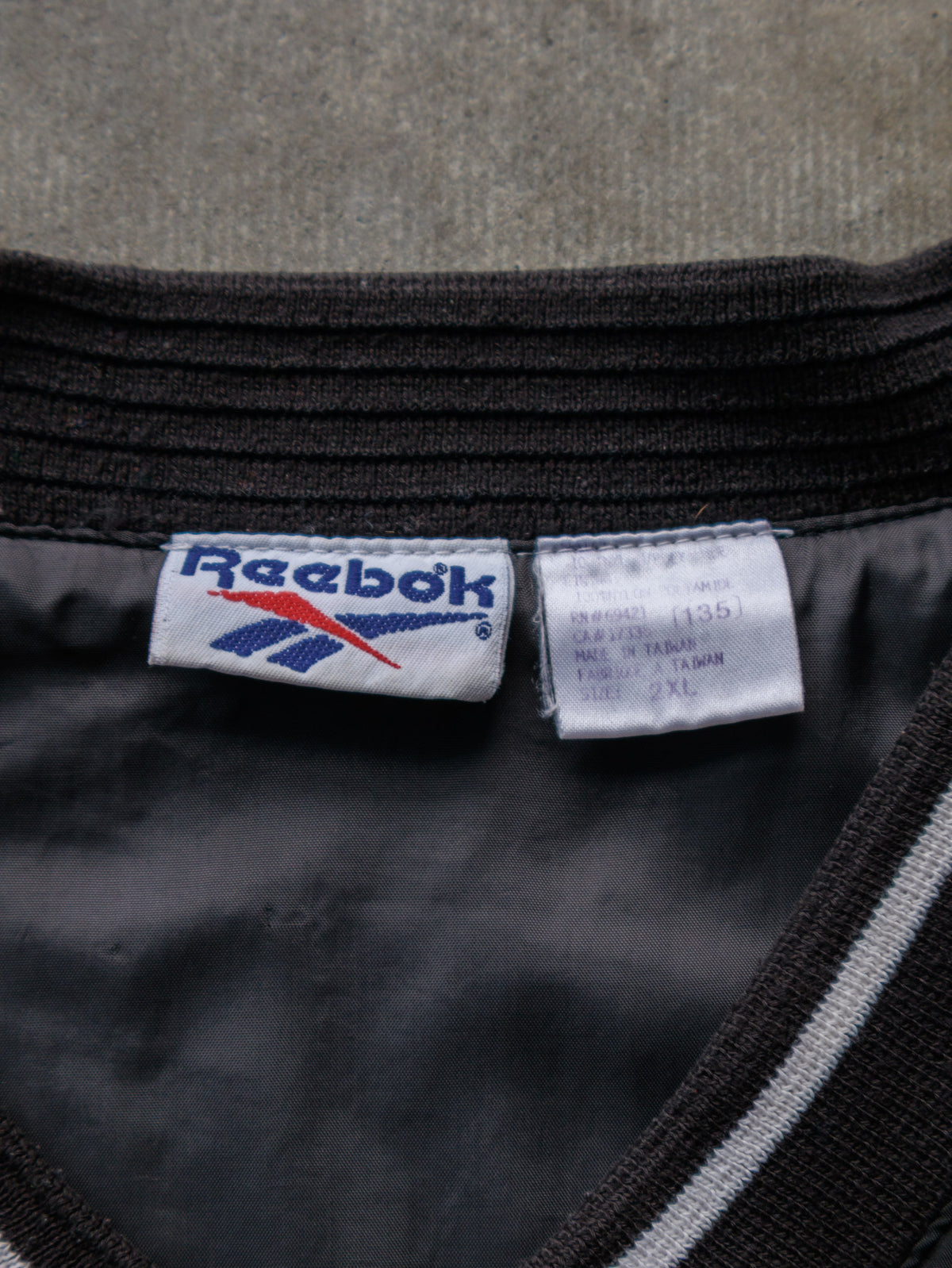 Vintage 90s Black Reebok Windbreaker (2XL)