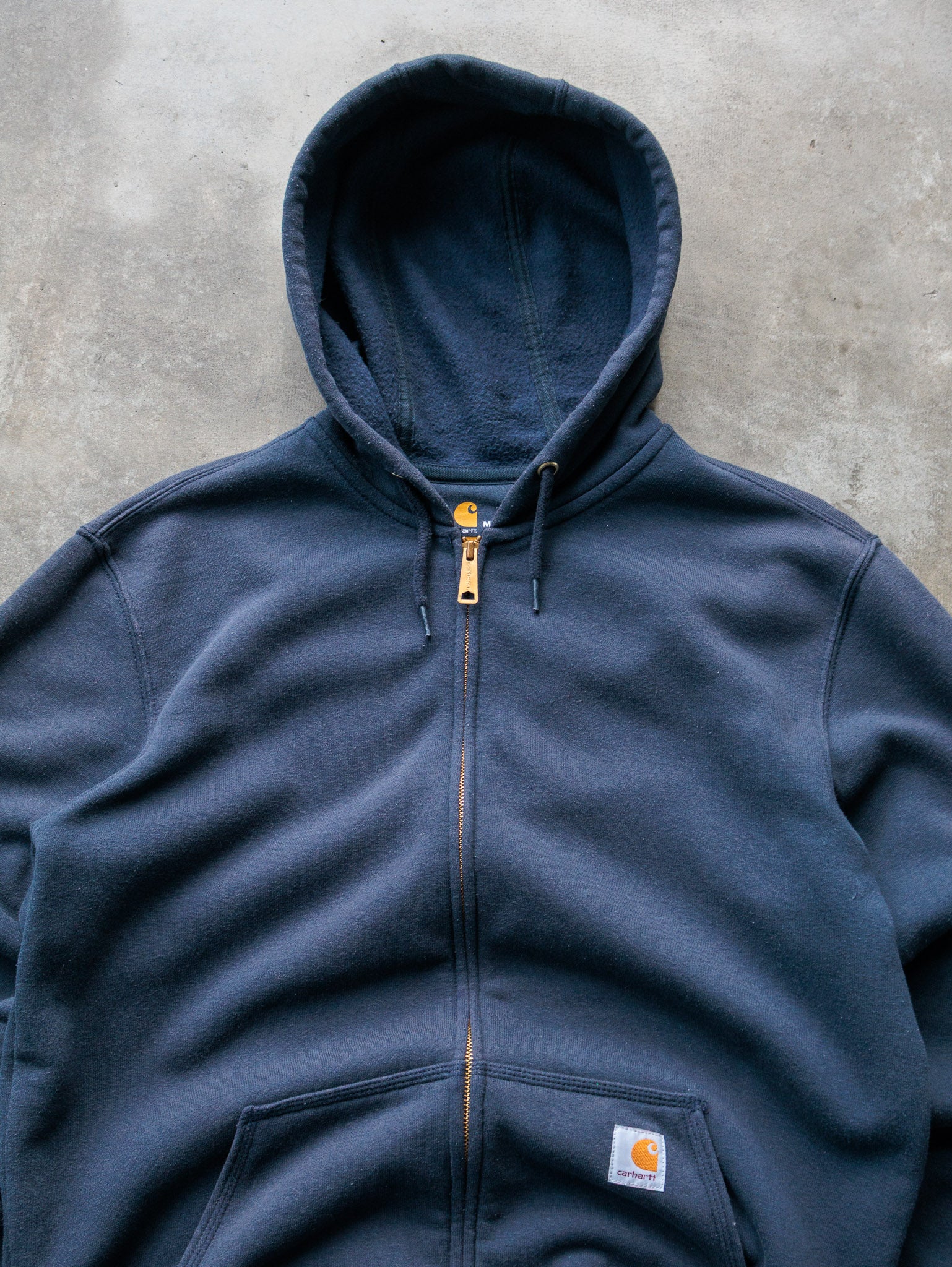 Vintage Navy Carhartt Zip Hoodie (M)
