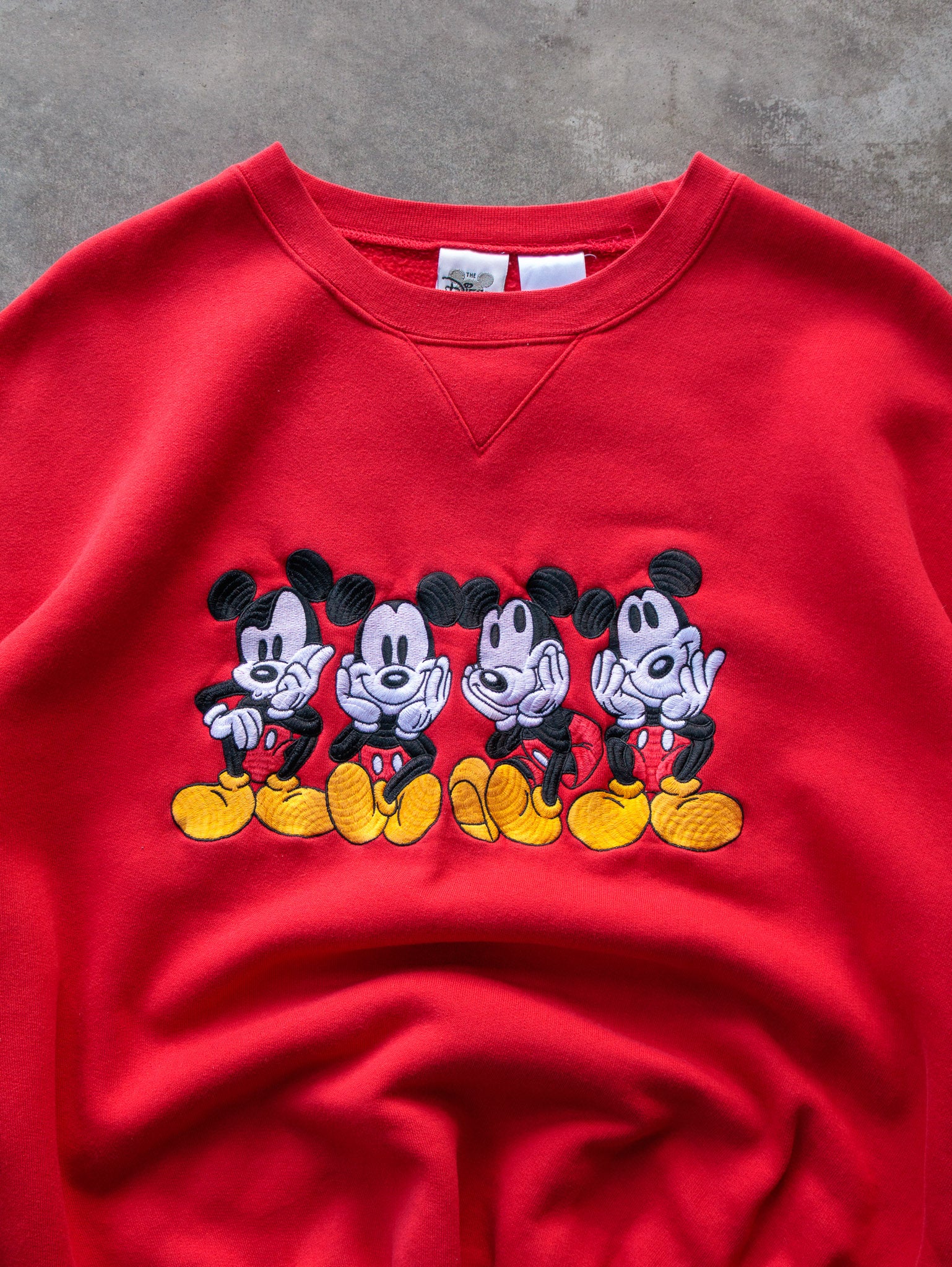 Vintage 00s Red Mickey Mouse Sweatshirt (L)