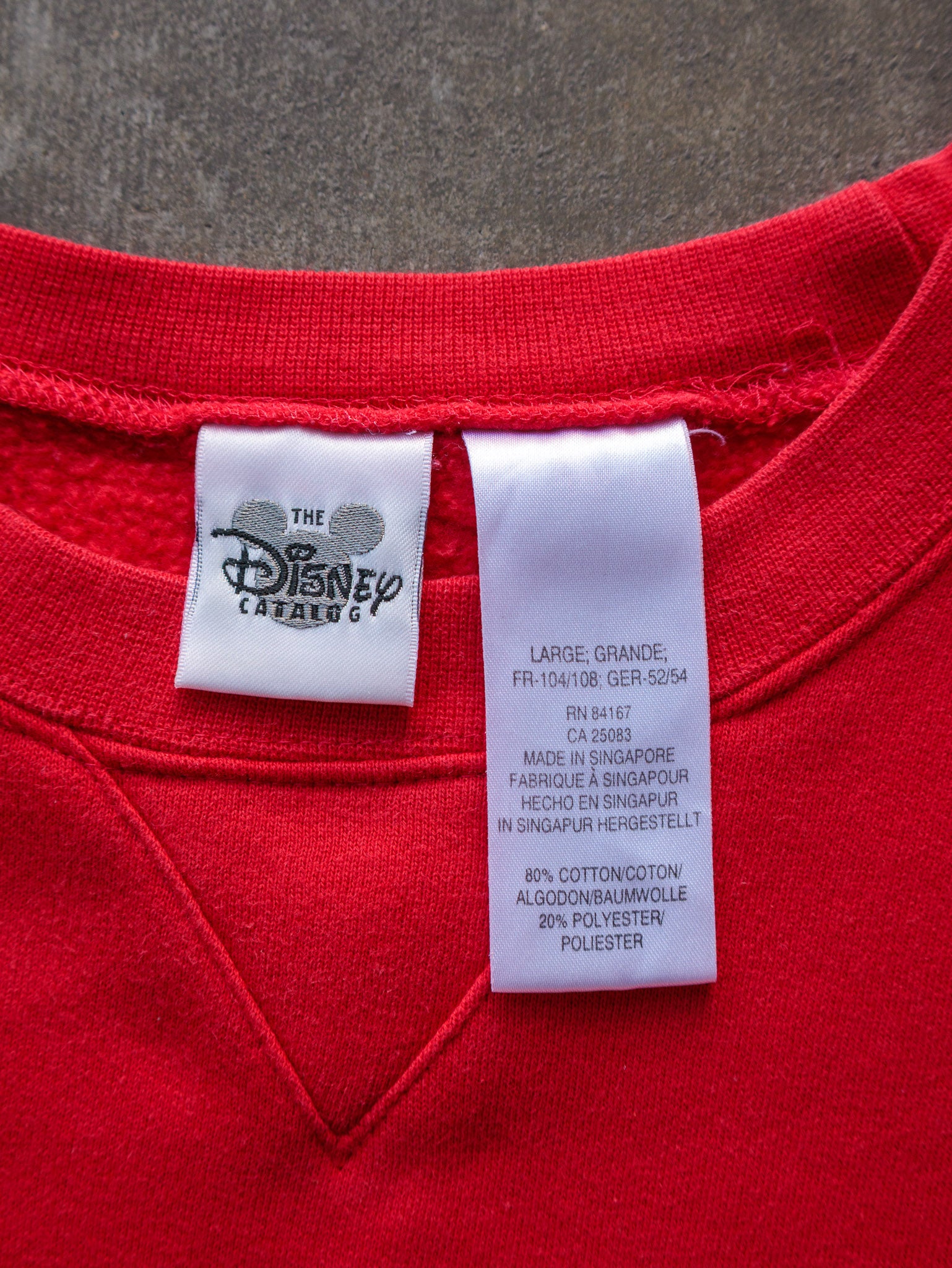 Vintage 00s Red Mickey Mouse Sweatshirt (L)