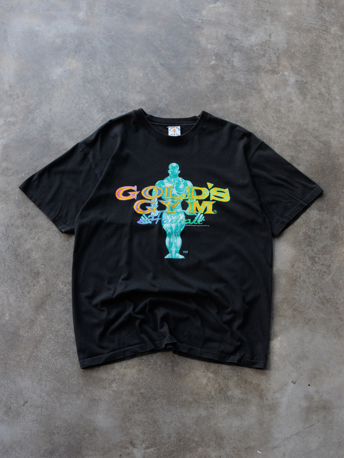Vintage 90s Black Gold's Gym Hawaii Tee (-)