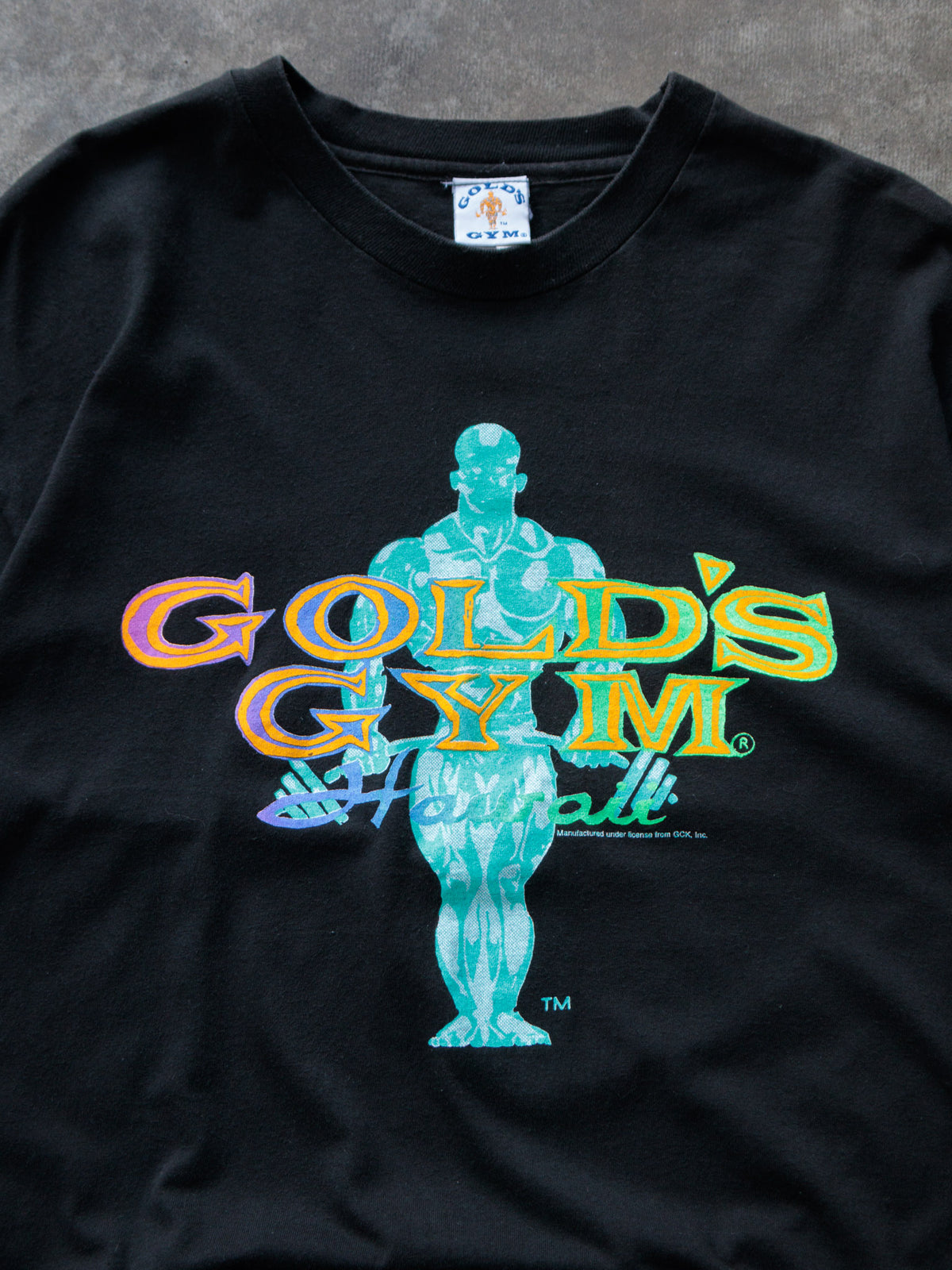 Vintage 90s Black Gold's Gym Hawaii Tee (-)