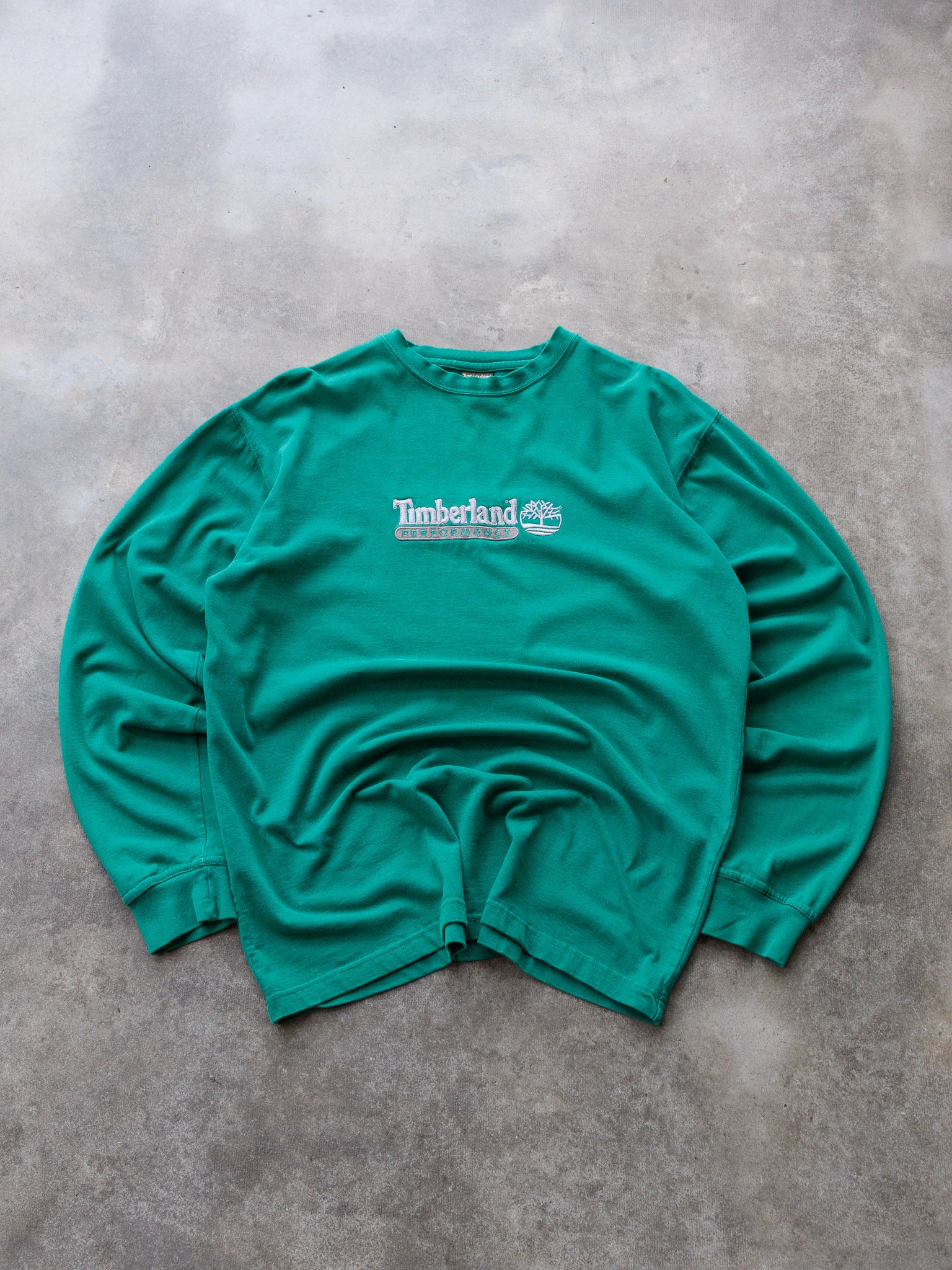 Vintage Green Timberland Performance Long Sleeve (M)