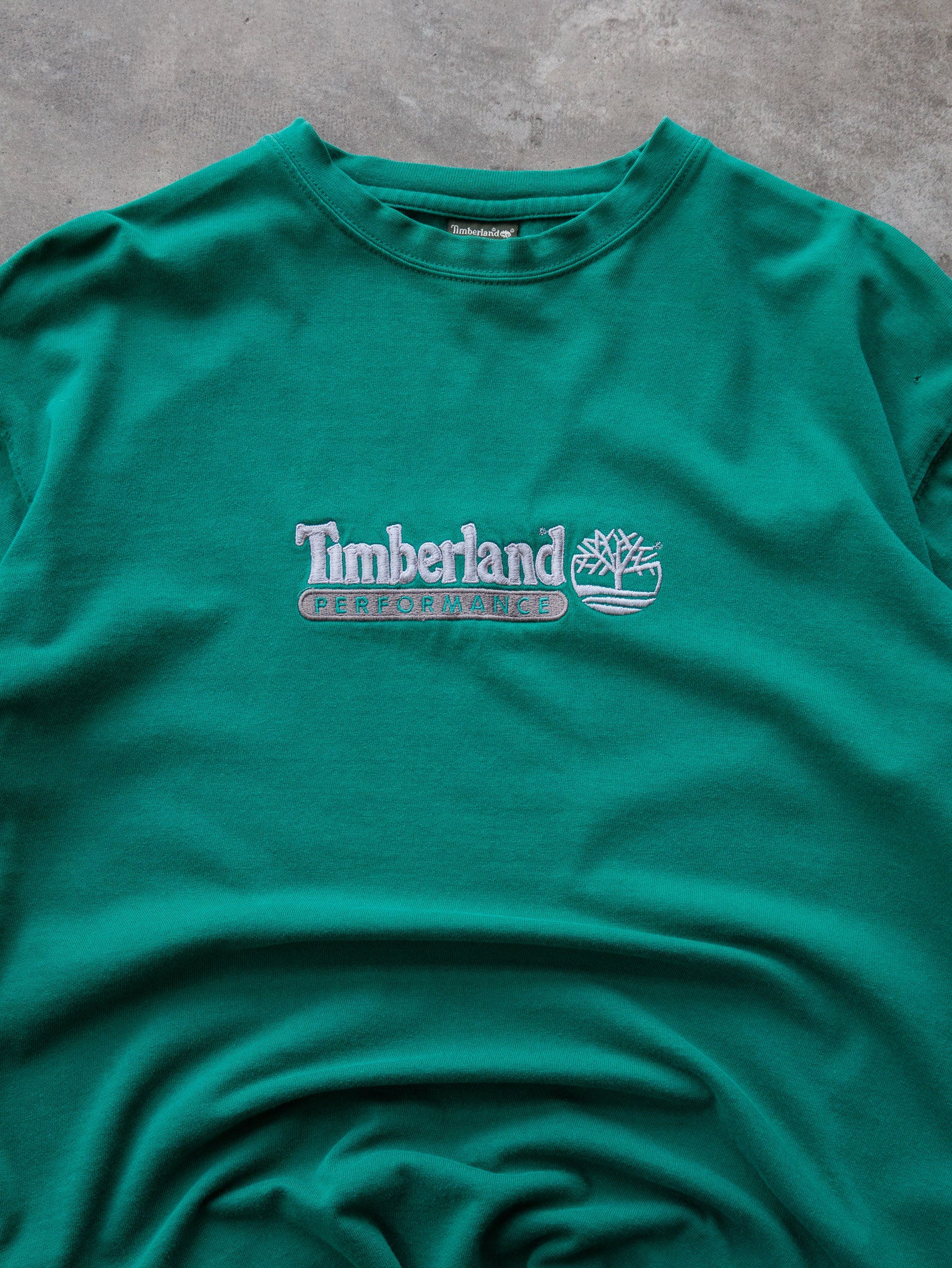 Vintage Green Timberland Performance Long Sleeve (M)