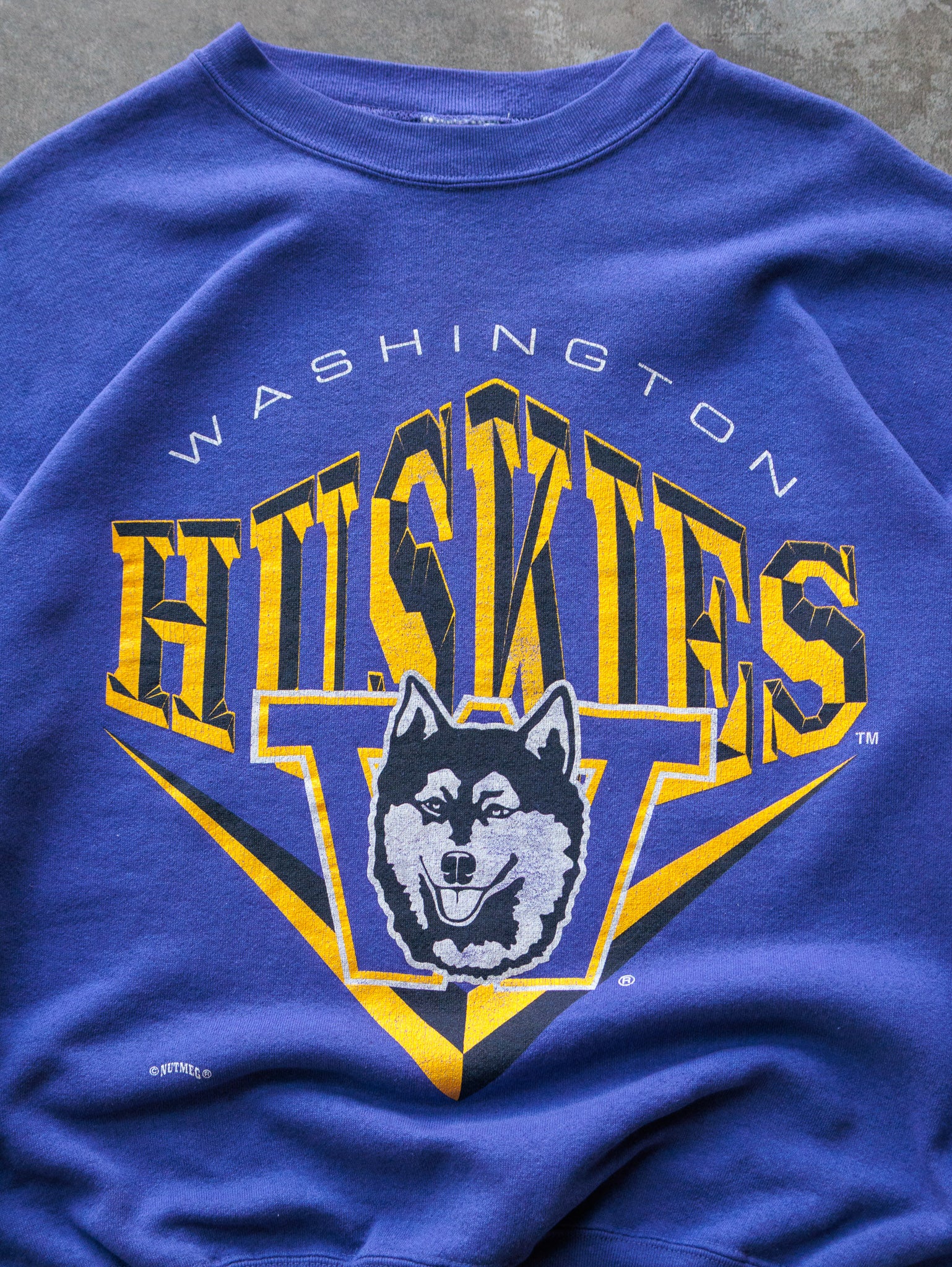 Vintage 90s Nutmeg Washington Huskies Sweatshirt (XL)