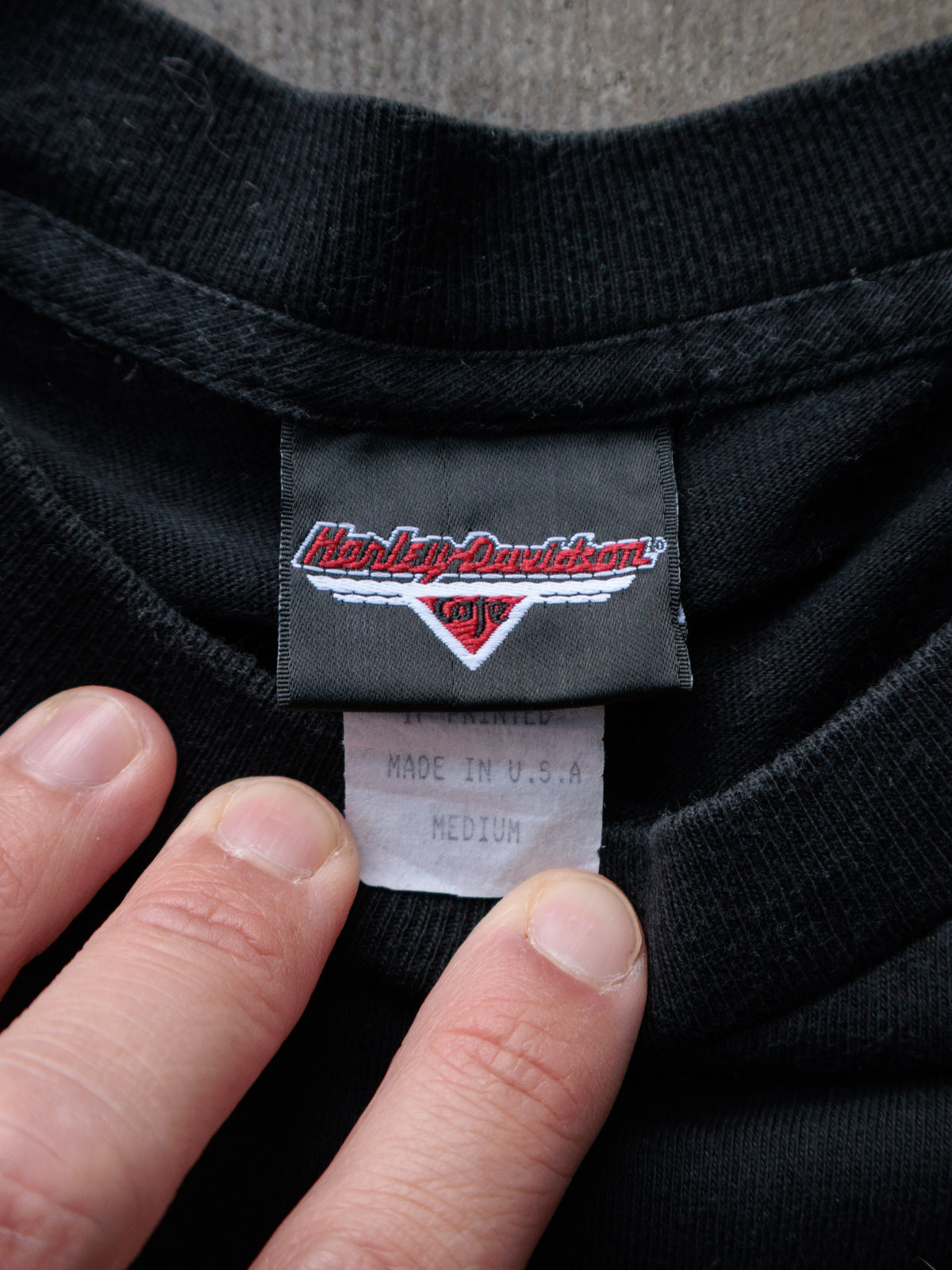 Vintage Black Harley-Davidson New York Tee (M)
