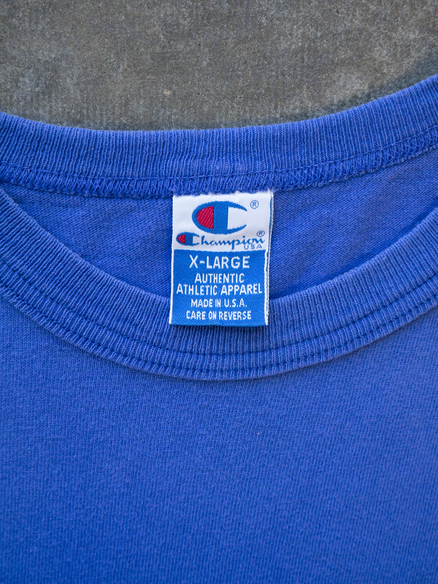 Vintage 90s Blue Champion Tee (XL)