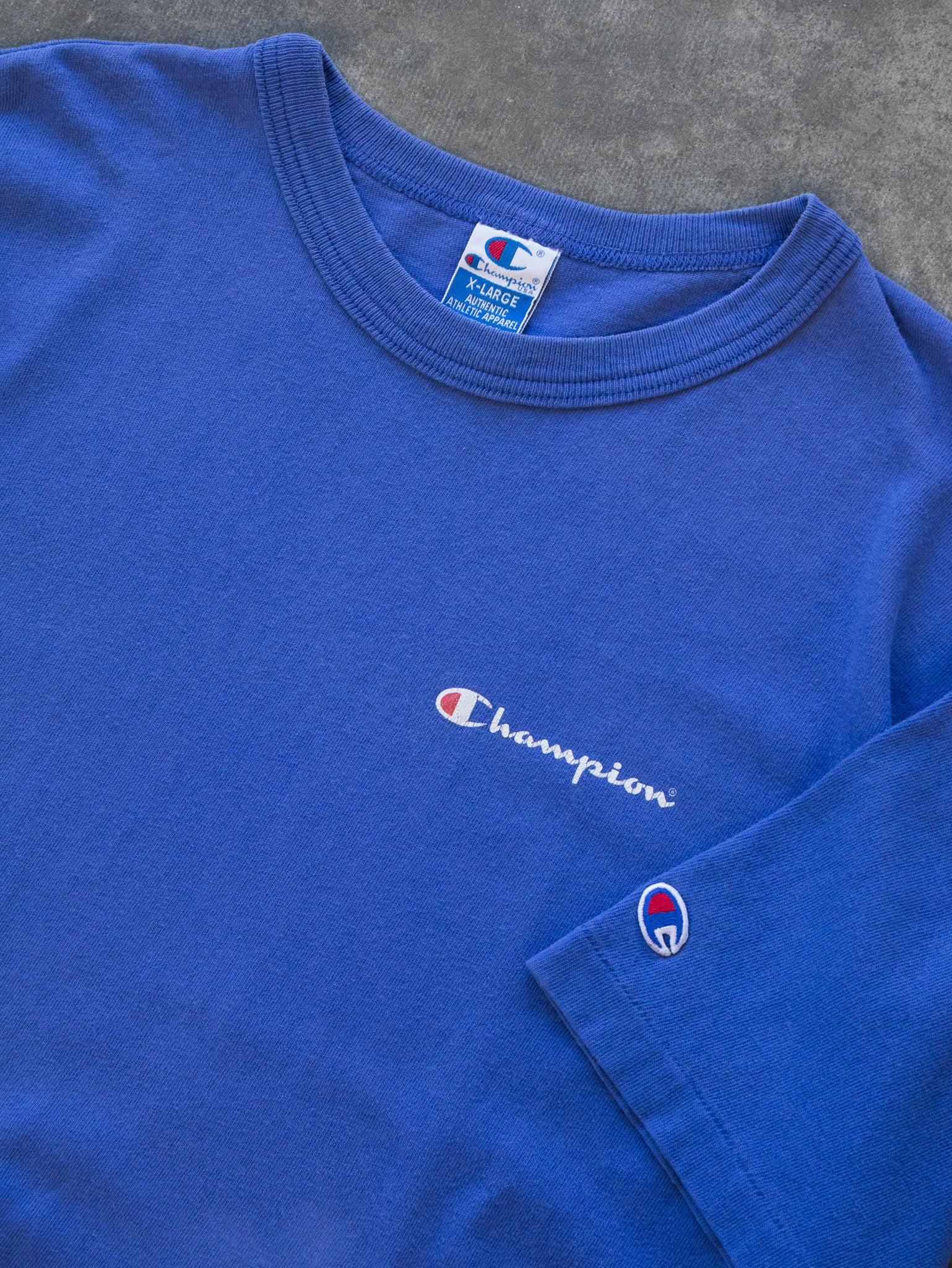Vintage 90s Blue Champion Tee (XL)