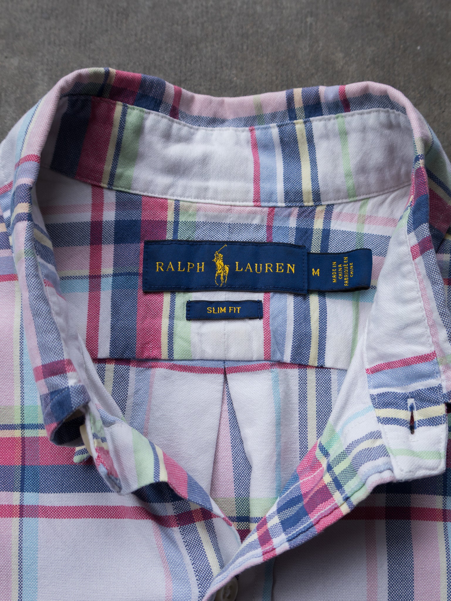 Vintage Multicolour Plaid Ralph Lauren Shirt (M)
