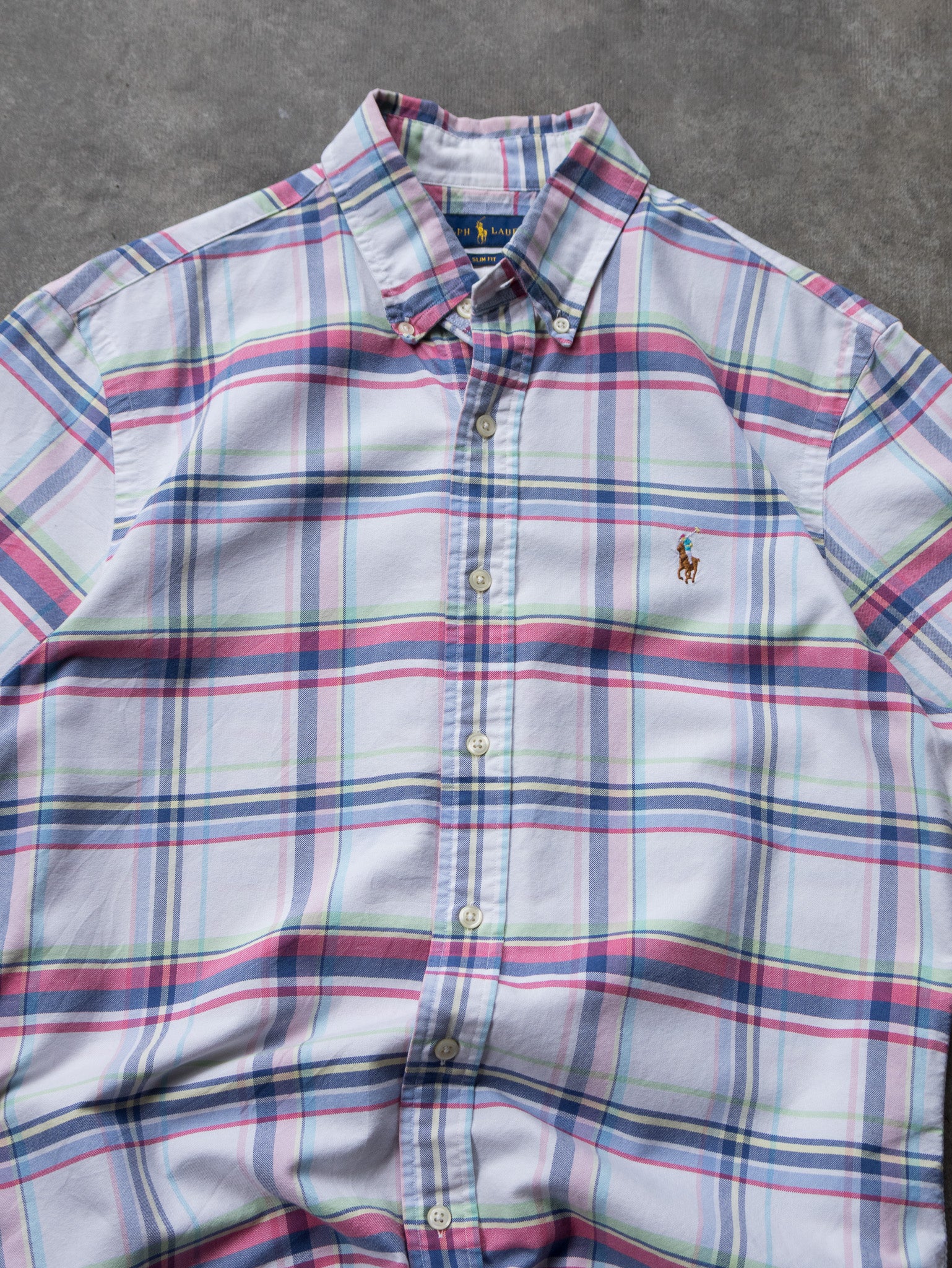 Vintage Multicolour Plaid Ralph Lauren Shirt (M)