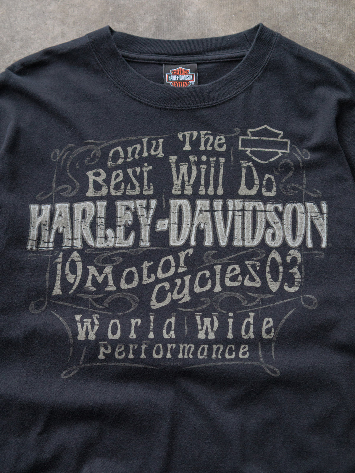 Vintage Black Harley-Davidson Omaha Nebraska Tee (XL)
