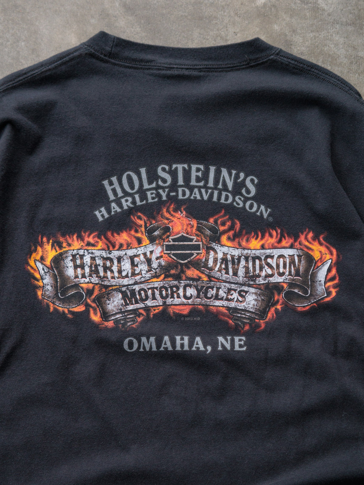 Vintage Black Harley-Davidson Omaha Nebraska Tee (XL)