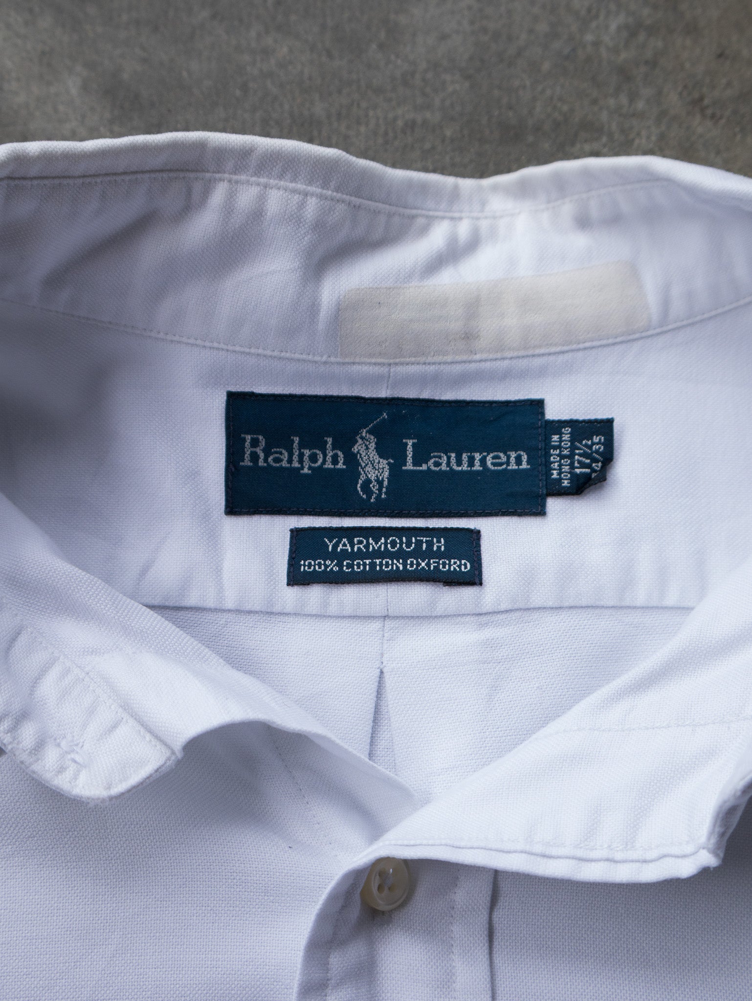 Vintage White Ralph Lauren Shirt (XL)