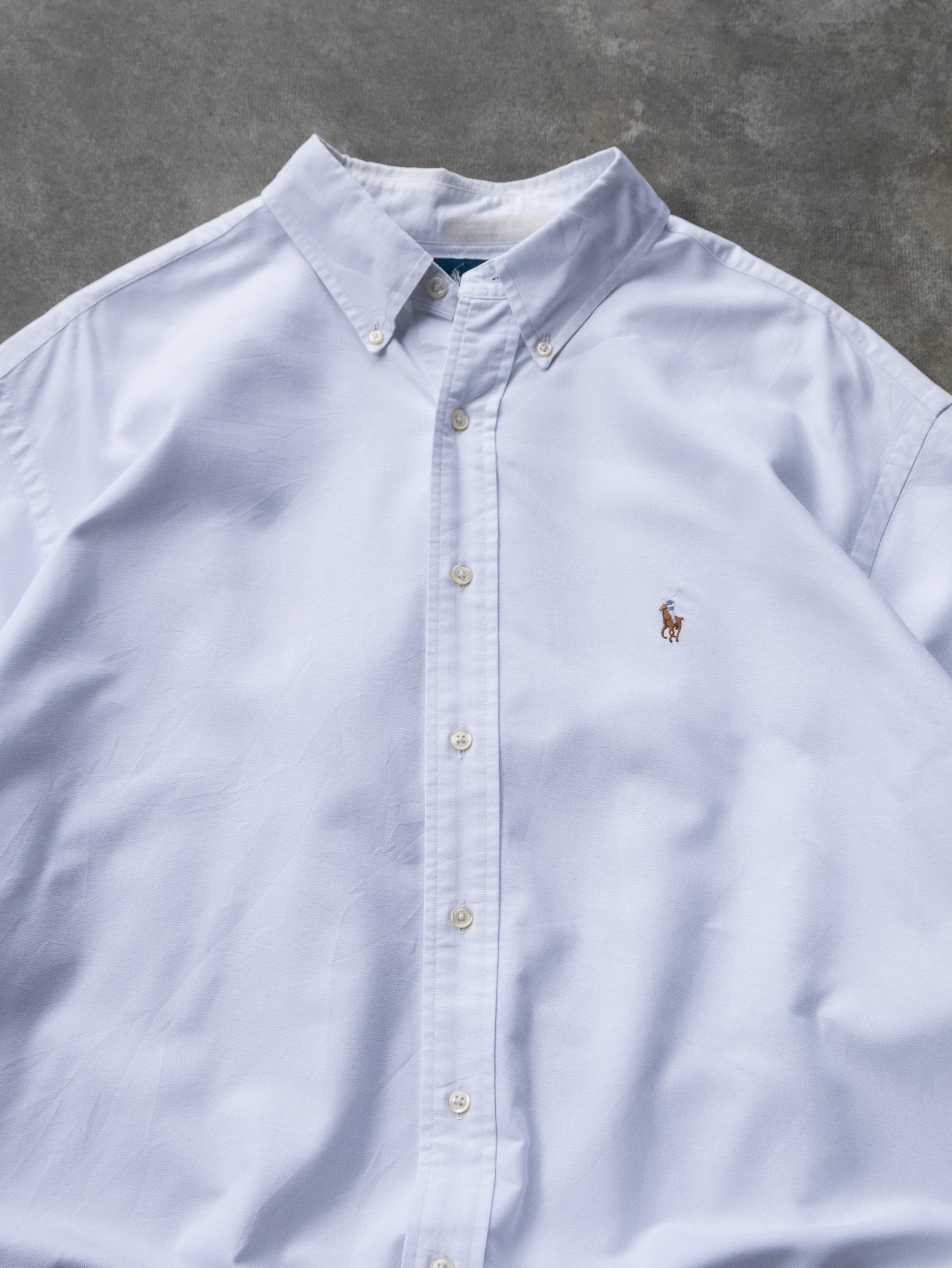 Vintage White Ralph Lauren Shirt (XL)