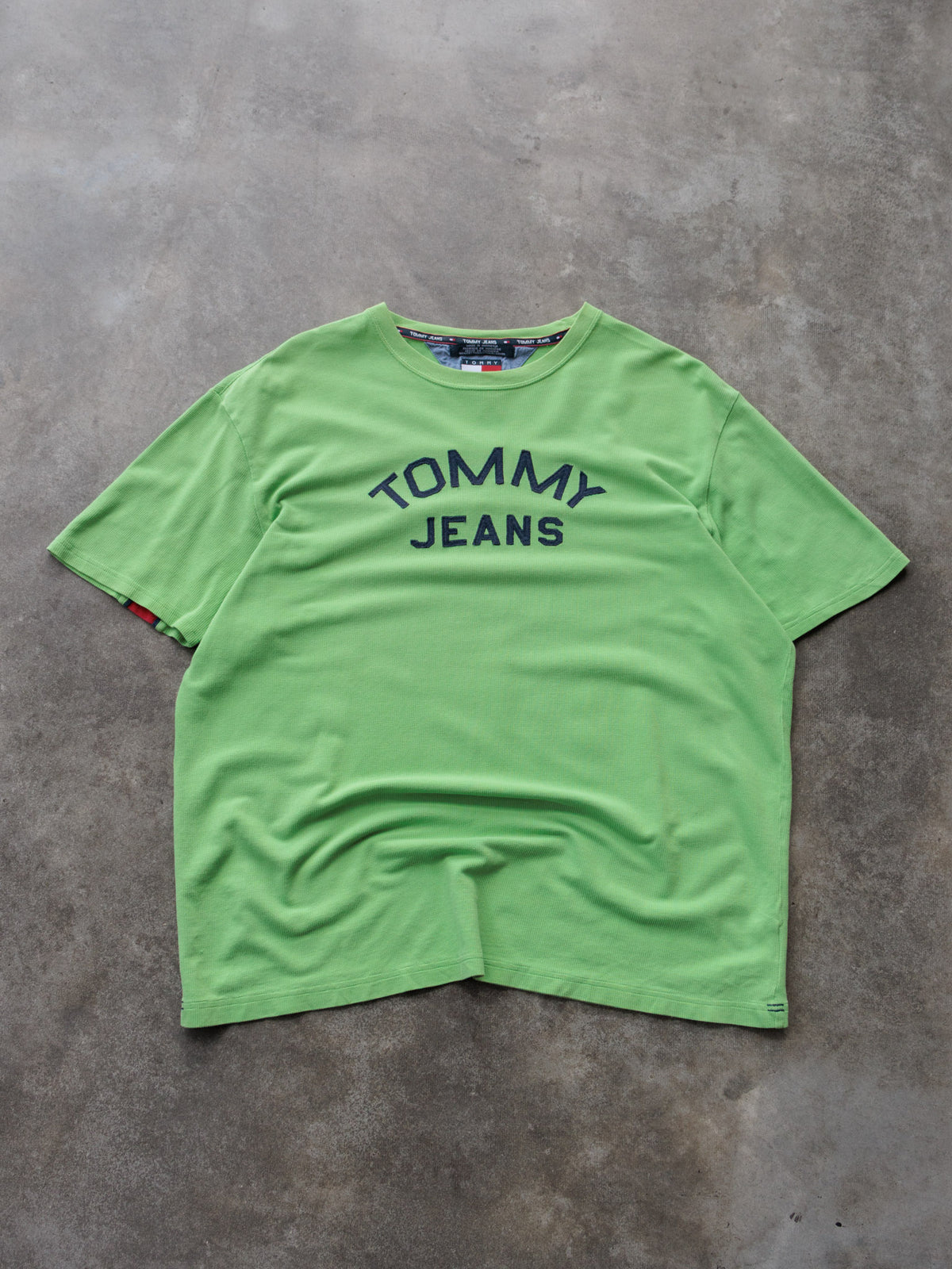 Vintage 00s Green Tommy Jeans Tee (L)