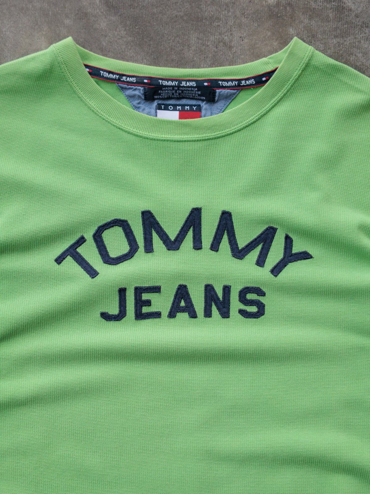 Vintage 00s Green Tommy Jeans Tee (L)