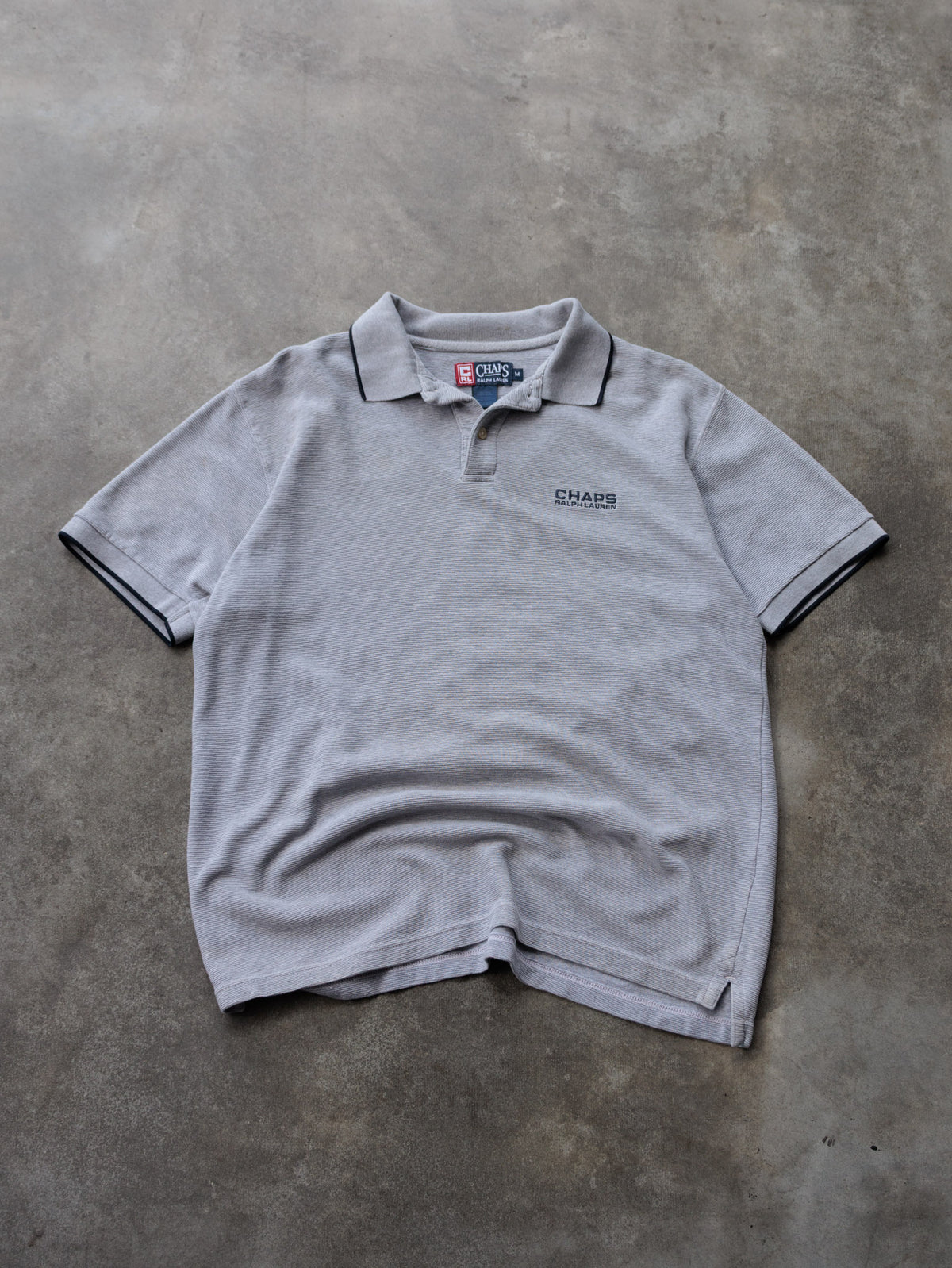 Vintage Grey Chaps Ralph Lauren Polo Shirt (M)