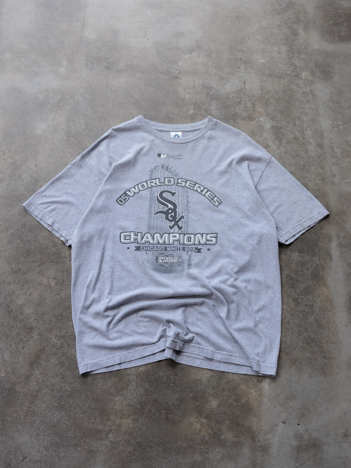 Vintage 2005 Grey Chicago White Sox World Series Champions Tee (XL)