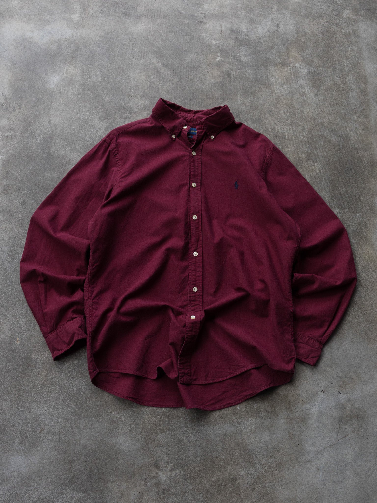 Vintage Burgundy Ralph Lauren Shirt (L)