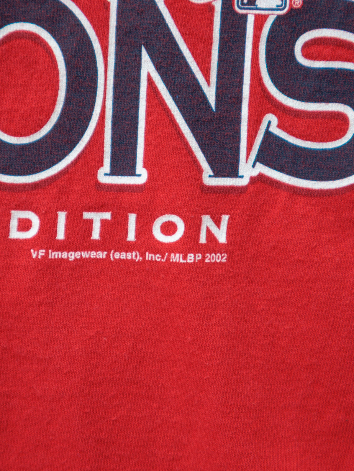 Vintage 2002 Red Anaheim Angels World Series Champions Tee (XL)