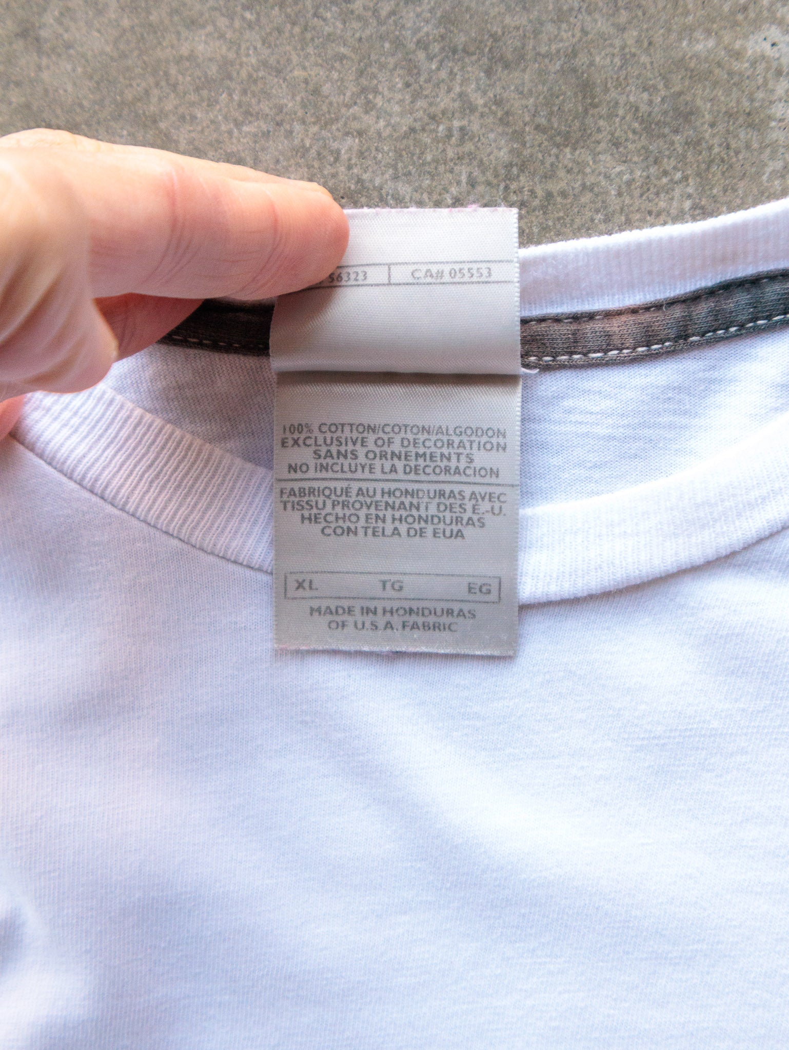 Vintage 00s White Nike Swoosh Tee (XL)
