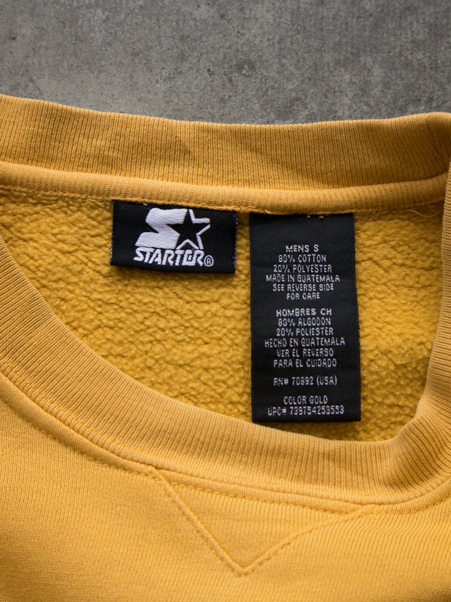 Vintage Yellow Starter Sweatshirt (S)