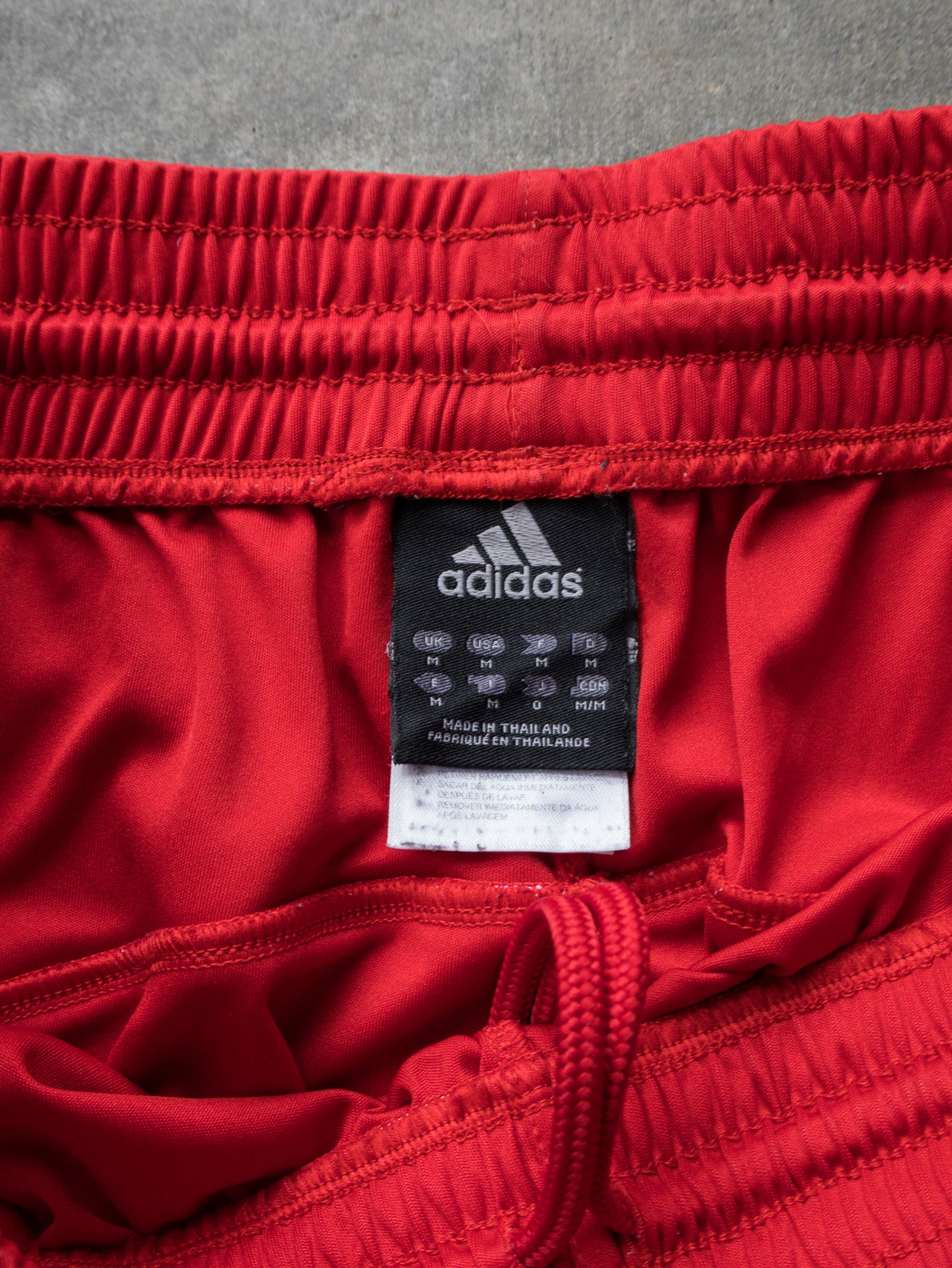 Vintage Red Adidas Basketball Shorts (M)