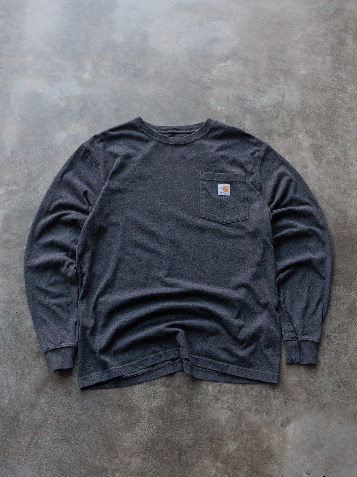 Vintage Grey Carhartt Long Sleeve Tee (M)