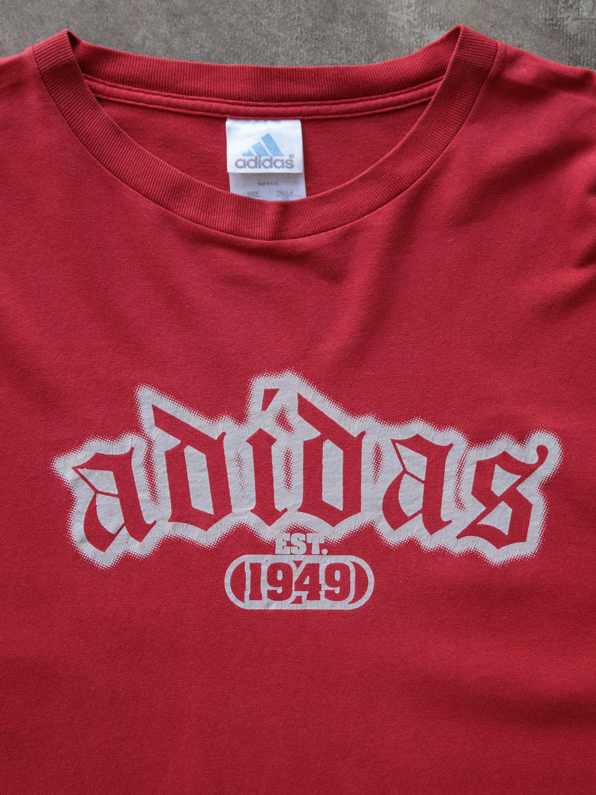 Vintage 00s Red Adidas Tee (XL)