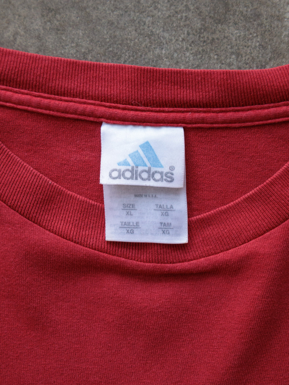 Vintage 00s Red Adidas Tee (XL)