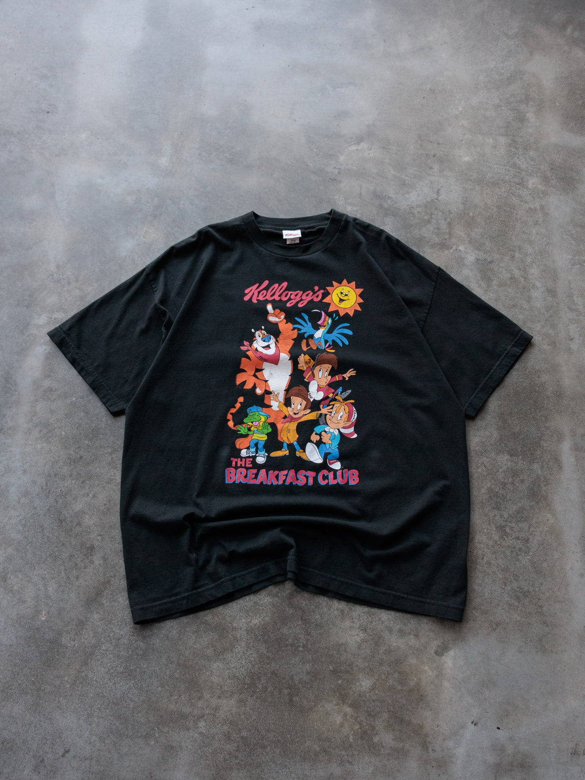 Vintage 00s Black Kellogg's The Breakfast Club Tee (2XL)