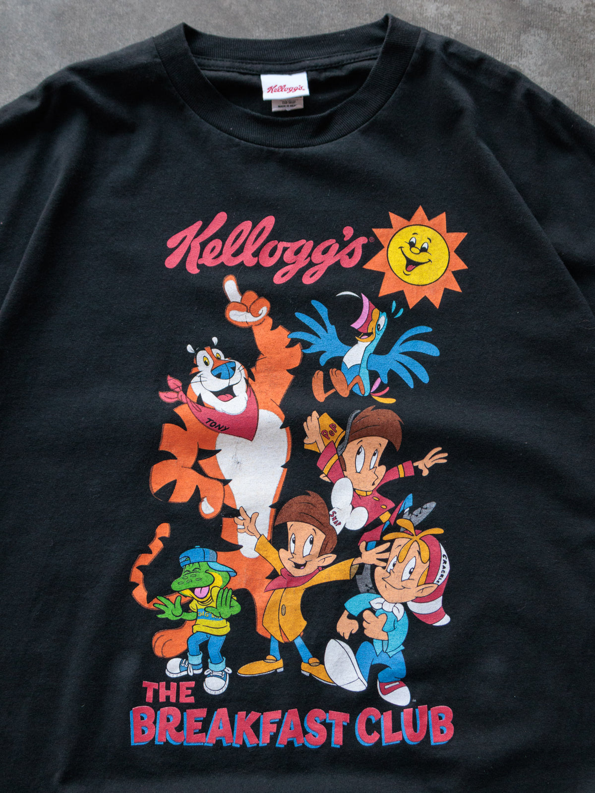 Vintage 00s Black Kellogg's The Breakfast Club Tee (2XL)