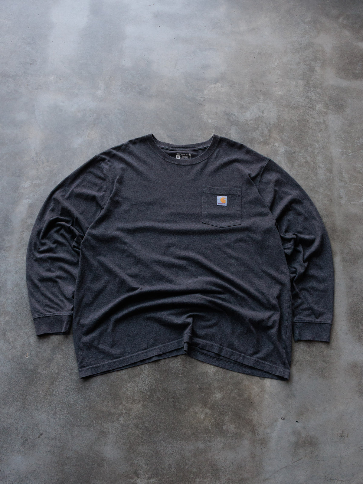 Vintage Grey Carhartt Long Sleeve Tee (XL)