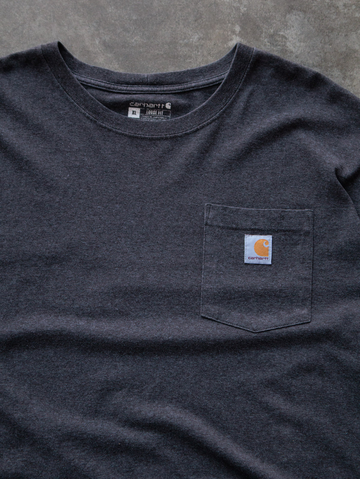 Vintage Grey Carhartt Long Sleeve Tee (XL)