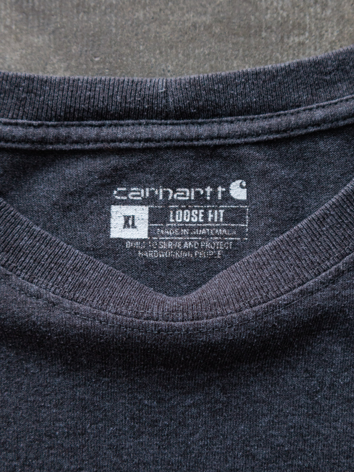 Vintage Grey Carhartt Long Sleeve Tee (XL)