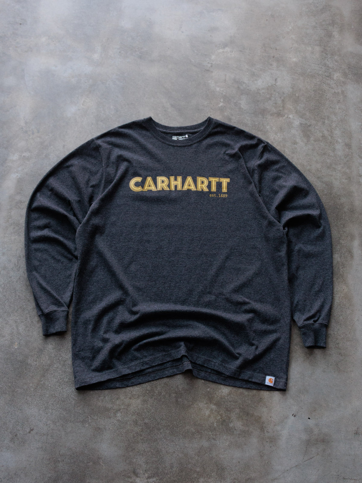 Vintage Grey Carhartt Long Sleeve Tee (L)