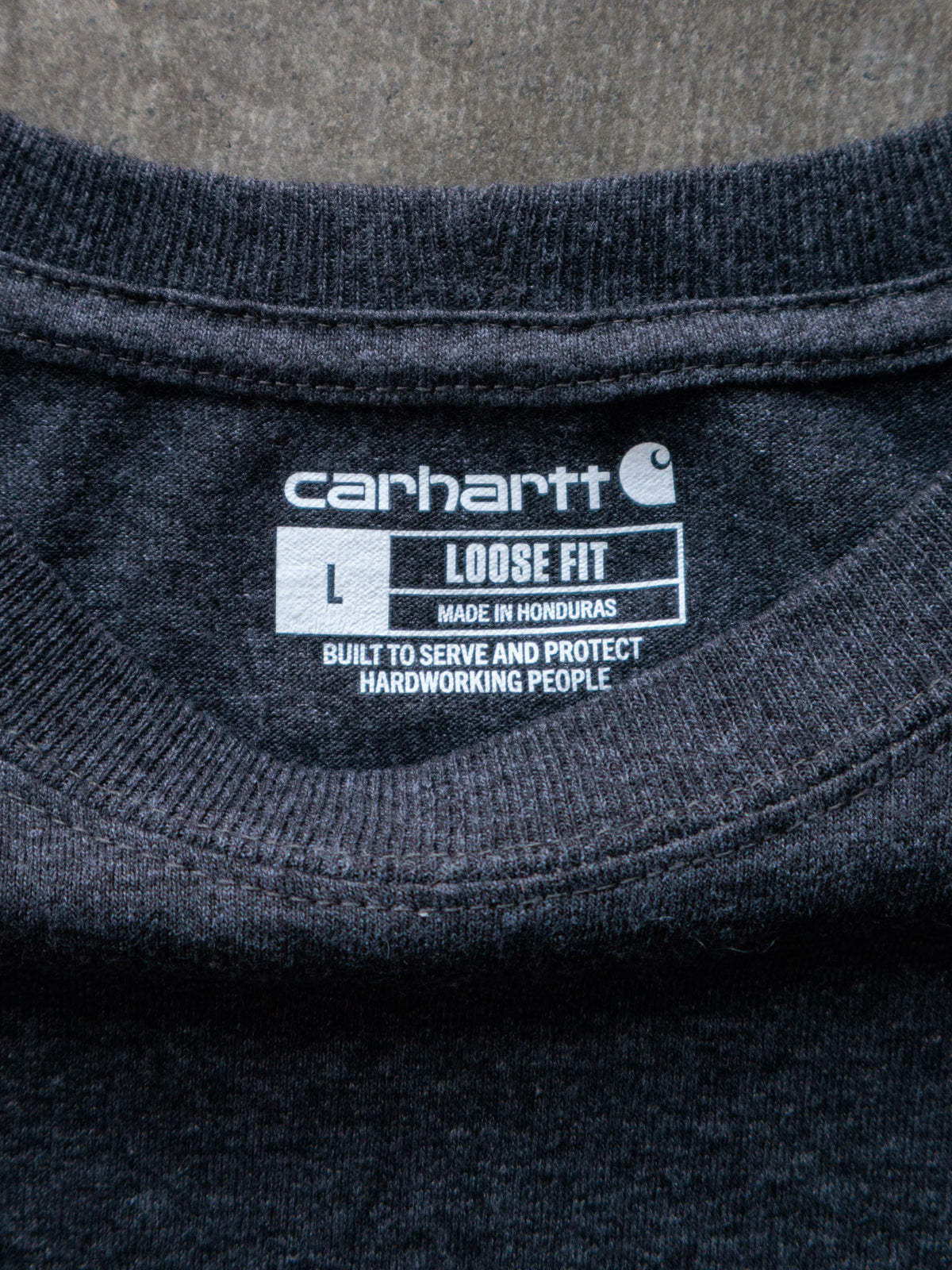 Vintage Grey Carhartt Long Sleeve Tee (L)