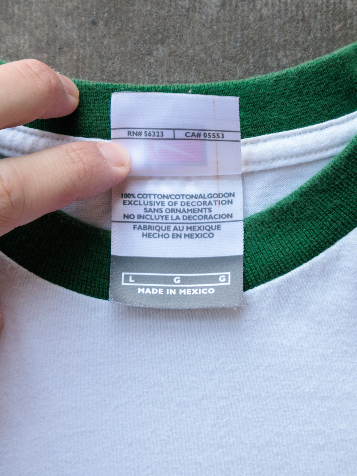 Vintage 00s White Oregon Ducks Nike Ringer Tee (L)