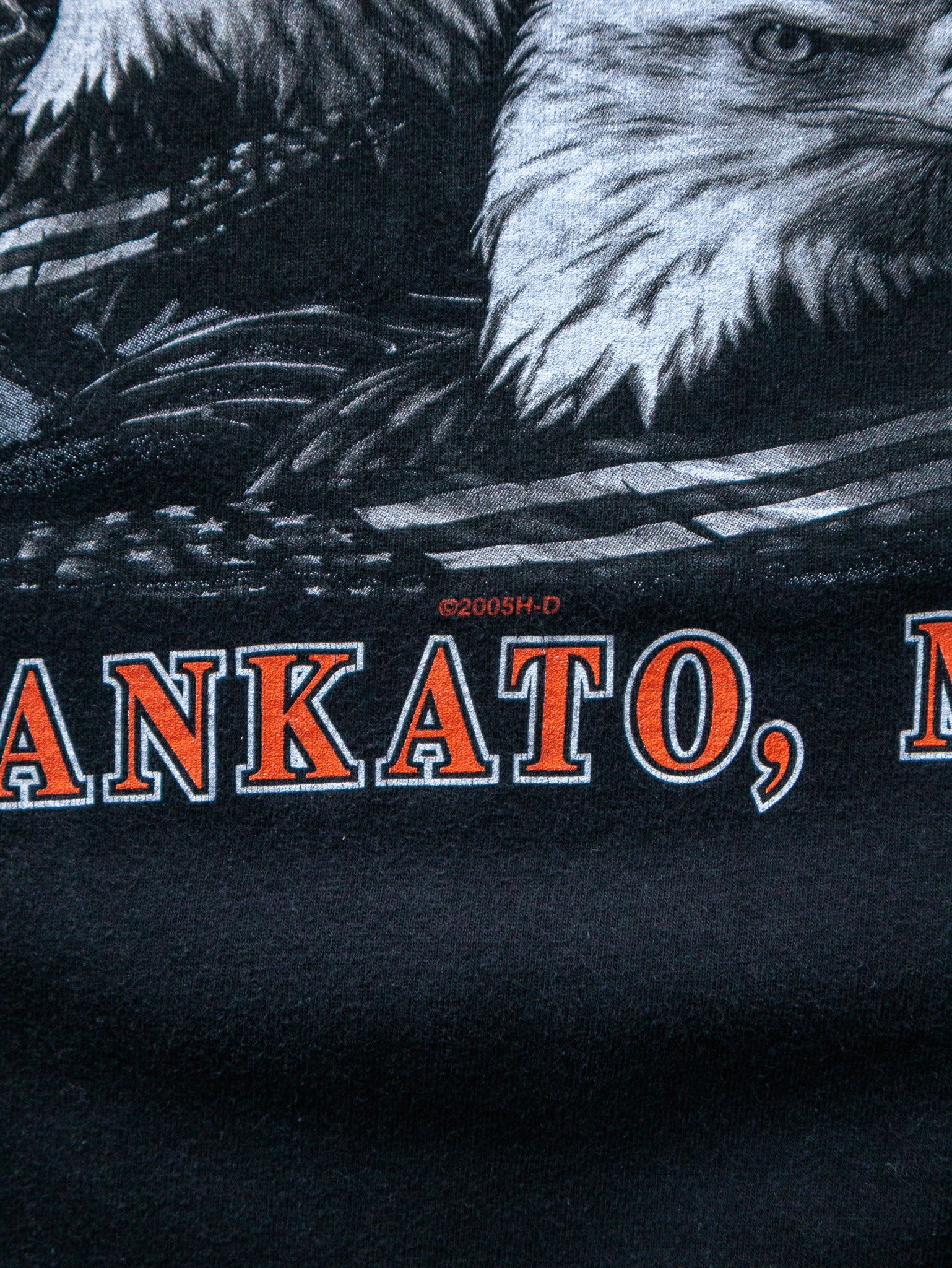 Vintage 2005 Black Harley-Davidson Mankato Minnesota Tee (2XL)